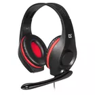 Słuchawki z mikrofonem TUNE 130 czarno-czerwone nauszne 2X 3,5 mm mini jack