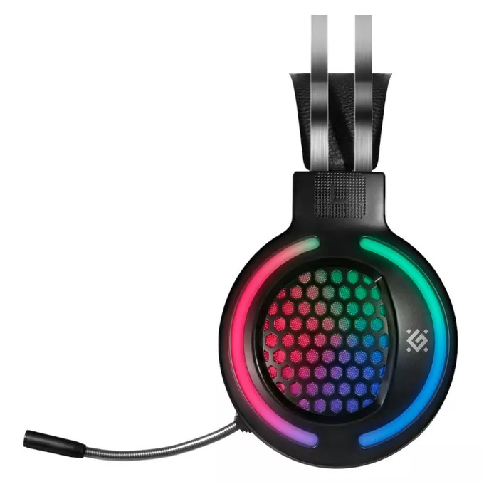 Słuchawki nauszne z mikrofonem PYRO RGB USB, 2X 3,5mm mini jack