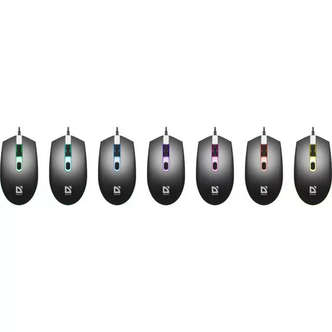 Defender Mysz gamingowa DOT MB-986 optyczna 7 kolorów 1000dpi 4P