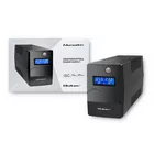 Qoltec Zasilacz awaryjny UPS | Monolith | 1000VA | 600W | LCD | USB |   RJ45