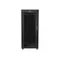 Lanberg Szafa instalacyjna RACK stojąca 19 22U 800X800 czarne drzwi szklane LCD (FLAT PACK)