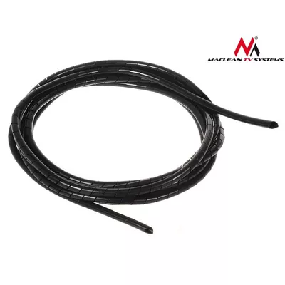 Maclean Osłona maskująca na kable MCTV-684 B (5*6mm) 3m Spirala Czarna