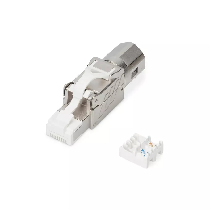 Digitus Wtyk modularny RJ45 kat.8.1, PoE++, 25/40GbE, STP, ekranowany, zakręcany, beznarzędziowy, AWG 26-22
