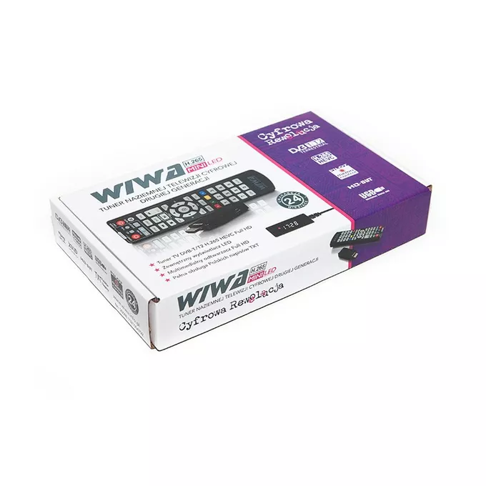 Wiwa Tuner TV H.265 MINI LED DVB-T/DVB-T2 H.265 HD