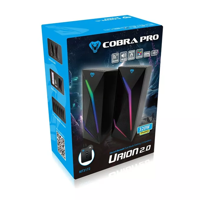 Media-Tech Głośniki gamingowe 2.0 Cobra Pro Urion MT3172 Bluetooth