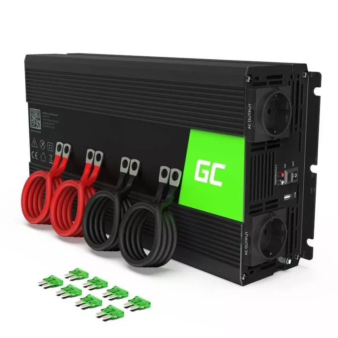 Green Cell Przetwornica napięcia 24V 3000W/6000W Modyfikowana sinusoida
