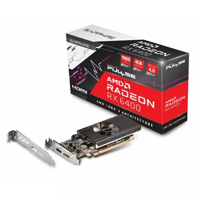 Sapphire Technology Karta graficzna Radeon RX 6400 PULSE GAMING 4GB GDDR6 64bit DP/HDMI