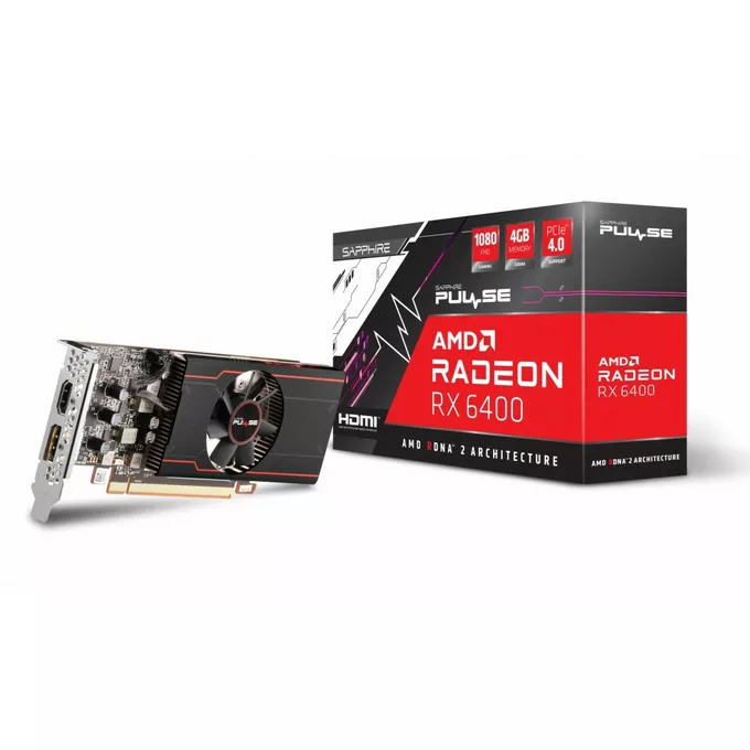 Sapphire Technology Karta graficzna Radeon RX 6400 PULSE GAMING 4GB GDDR6 64bit DP/HDMI