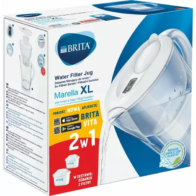 Brita Dzbanek filtrujący 3,5l Marella XL biały + 2 wkłady Maxtra+ Pure Performance