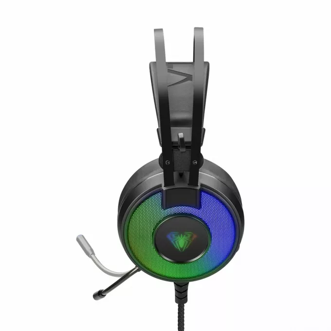 AULA Gaming Słuchawki Eclipse z mikrofonem dla graczy (z podświetleniem) PC / XBOX ONE /PS4