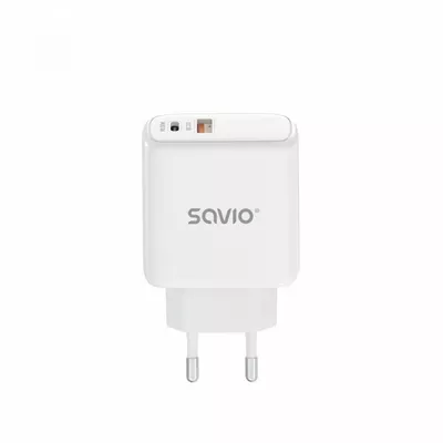 Savio Ładowarka sieciowa USB Quick Charge, Power Delivery 3.0, 30W, LA-06