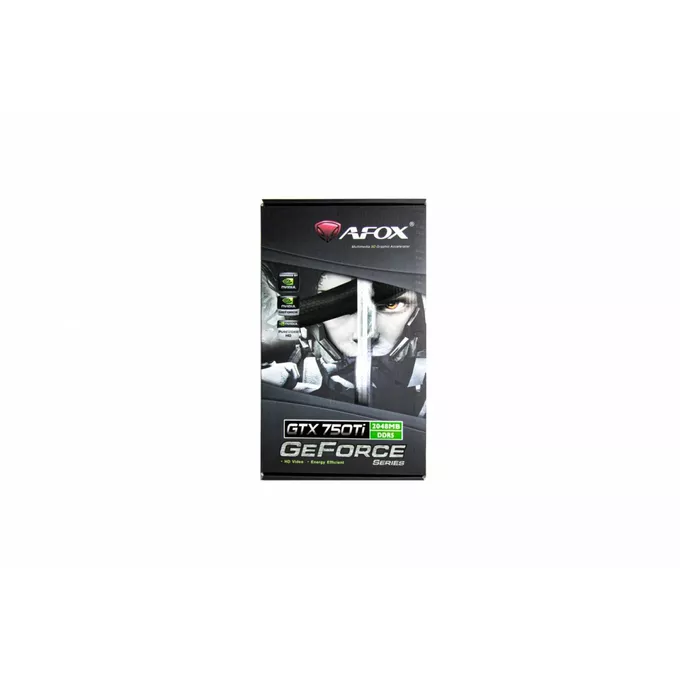 AFOX Karta graficzna - Geforce GTX750Ti 2GB GDDR5 128Bit DVI HDMI VGA Dual Fan V8