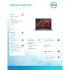 Dell Notebook Latitude 7430 2in1/i7-1265U/16GB/512GB SSD/2in1 14.0 FHD Touch/Iris Xe/ThBlt &amp; FgrPr &amp; SmtCd/IR Cam/Mic/WLAN+BT/Backlit Kb/4Cell/W11Pro/vPro