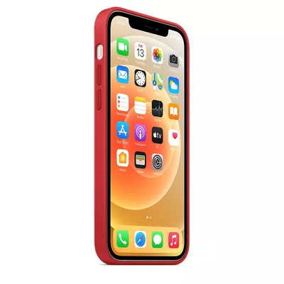 Apple Silikonowe etui z MagSafe do iPhonea 12 i 12 Pro Czerwone