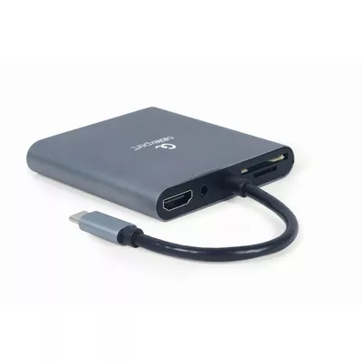 Gembird Adapter USB-C Hub HDMI USB-C PD VGA USB 3.0 Audio Card