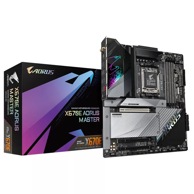 Gigabyte Płyta główna X670E AORUS MASTER AM5 4DDR5 HDMI/DP EATX