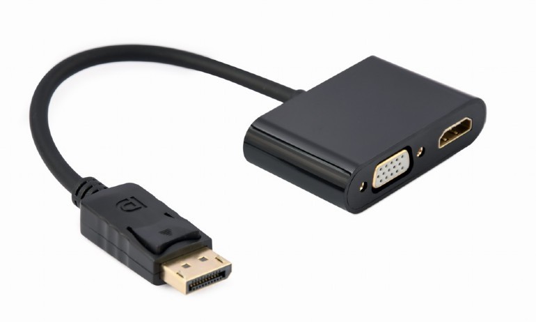 Фото - Зарядний пристрій Gembird Adapter DisplayPort do HDMI + VGA AIGEMA000000041 