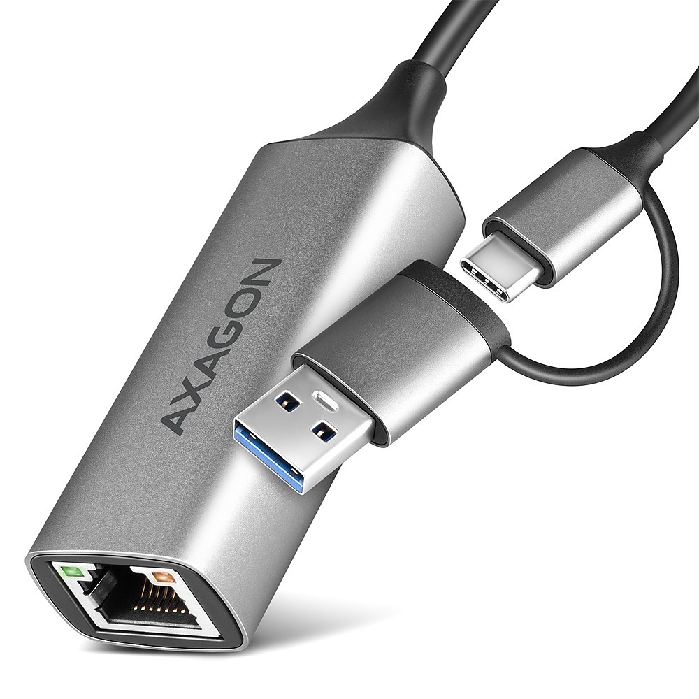 Фото - Мережева карта Axagon ADE-TXCA Karta sieciowa Gigabit Ethernet adapter, USB-C (USB-A redu 