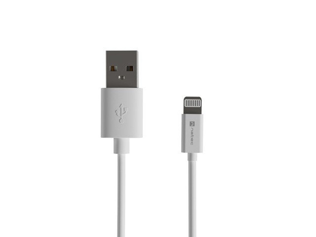 Фото - Кабель NATEC Kabel Lightning (M)->USB-A(M) 2m MFI Prati Biały AKNATKUA0000002 