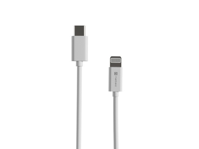 Фото - Кабель NATEC Kabel Lightning (M)->USB-C(M) 2m MFI Prati Biały AKNATKUA0000004 