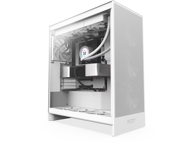 NZXT H7 Flow 2024 okno Biały