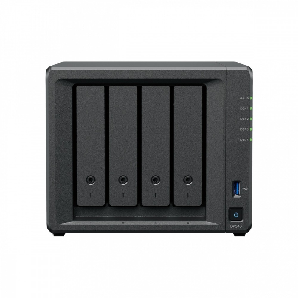 Synology Serwer NAS DP340 AMD R1600 16GB 4x8TB 2x400G 3Y