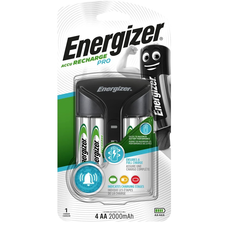 Energizer Pro-Charger + 4 akumulatory AA 2000 mAh