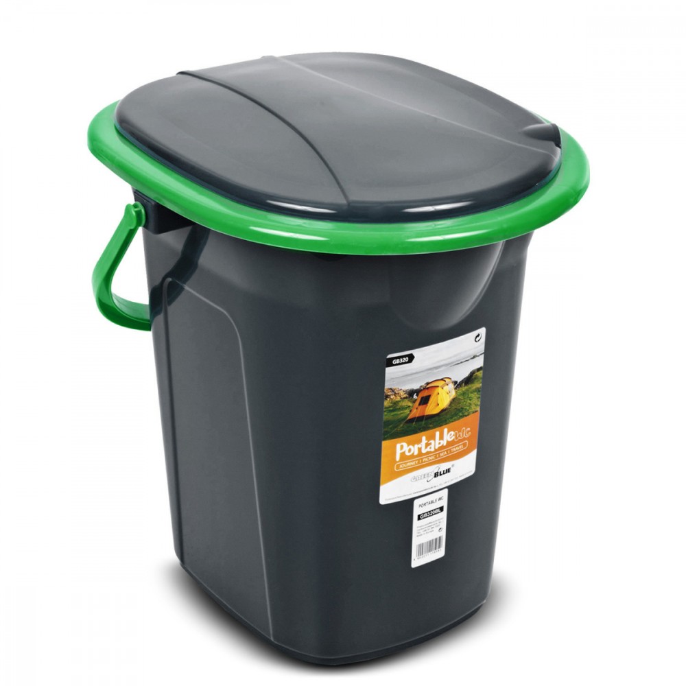 GreenBlue Toaleta turystyczna GB320BG czarno-zielona