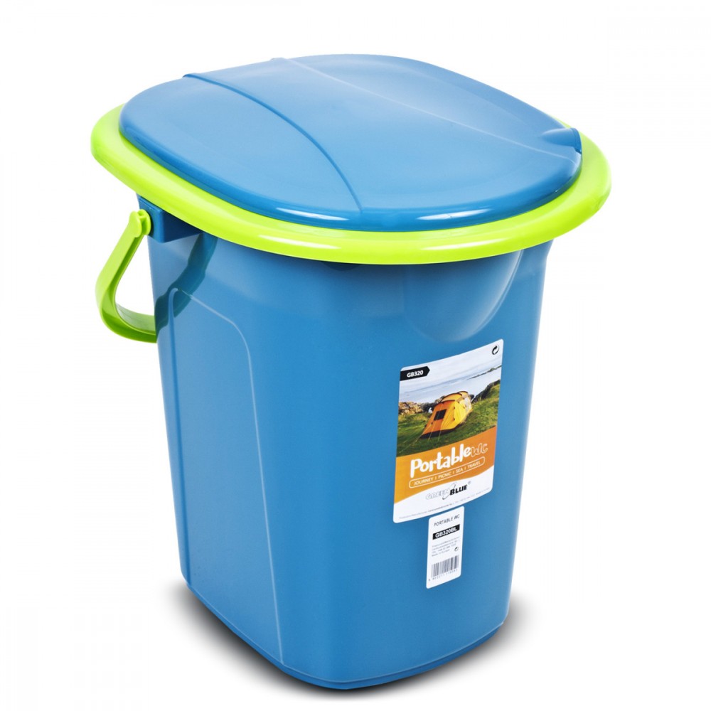 GreenBlue Toaleta turystyczna GB320BL morski-limonka