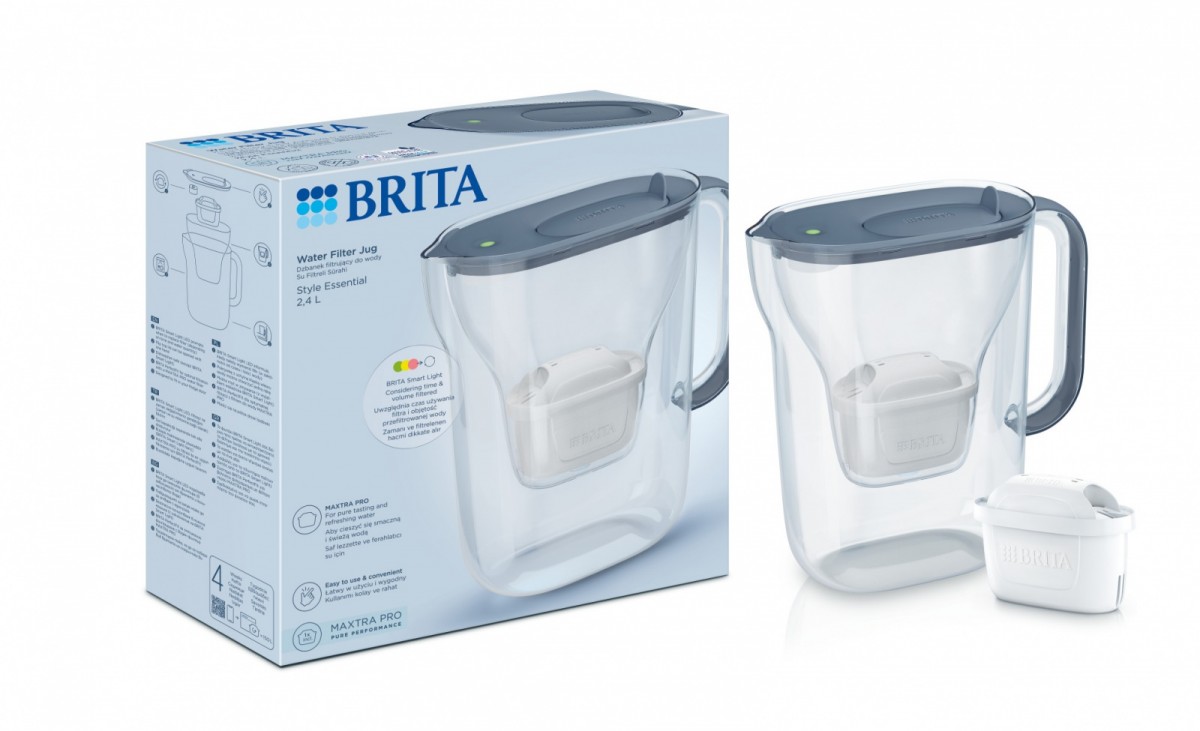 Brita Style Essential 2,4l 1 wkład Szary