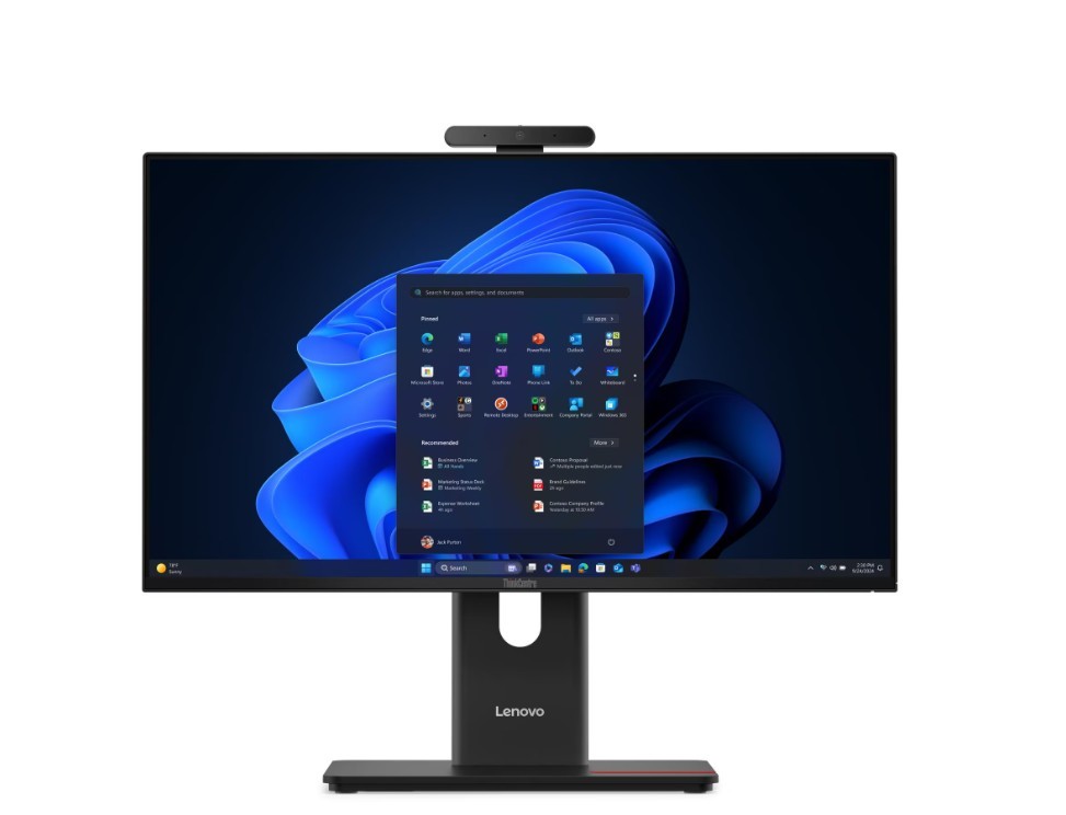 Lenovo ThinkCentre M70a G6 AiO Ultra 5 225T 23.8"FHD IPS 250nits 120Hz LBL AG 16GB DDR5 5600 SSD512 Intel Graphics Cam5MP W11Pro Black 3Y OnSite