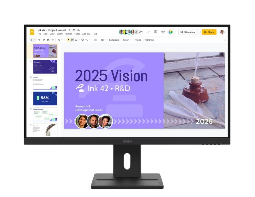 Lenovo ThinkVision E27Q40 27"QHD 100Hz 350nits AG HDMI DP Raven Black