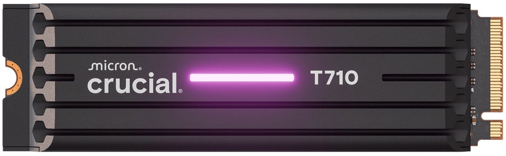 Crucial Dysk SSD T710 1TB M.2 NVMe 2280 PCIe 5.0 14900/13700 radiator