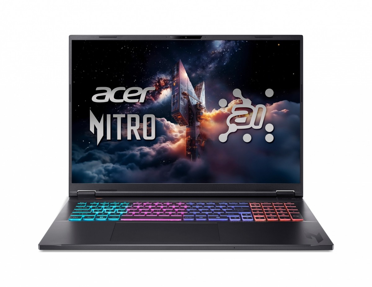 Acer Nitro 18 AI AN18-61 18" 165Hz Ryzen AI 9 365 32GB RAM 1TB Dysk SSD RTX5060 DLSS4 Win11 Czarny Funkcje AI