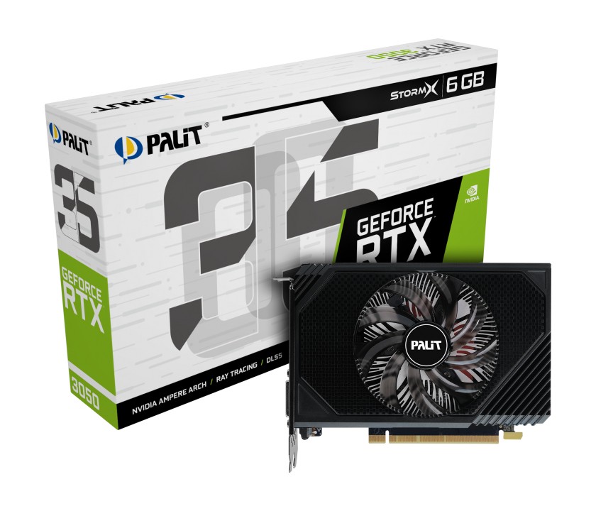 Palit GeForce RTX 3050 StormX 6GB GDDR6 96bit DLSS
