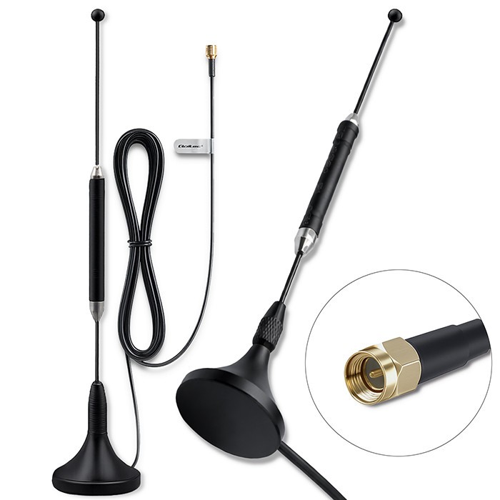 Qoltec Antena 4G LTE z podstawą magnetyczną | 5dBi | dookólna | wewnętrzna | 600-2700 MHz | SMA | 3m