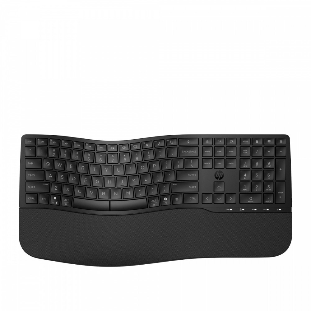 Klawiatura HP 680 Comfort Dual-Mode Keyboard Wireless/Bluetooth Black bezprzewodowa czarna 8T6L8AA