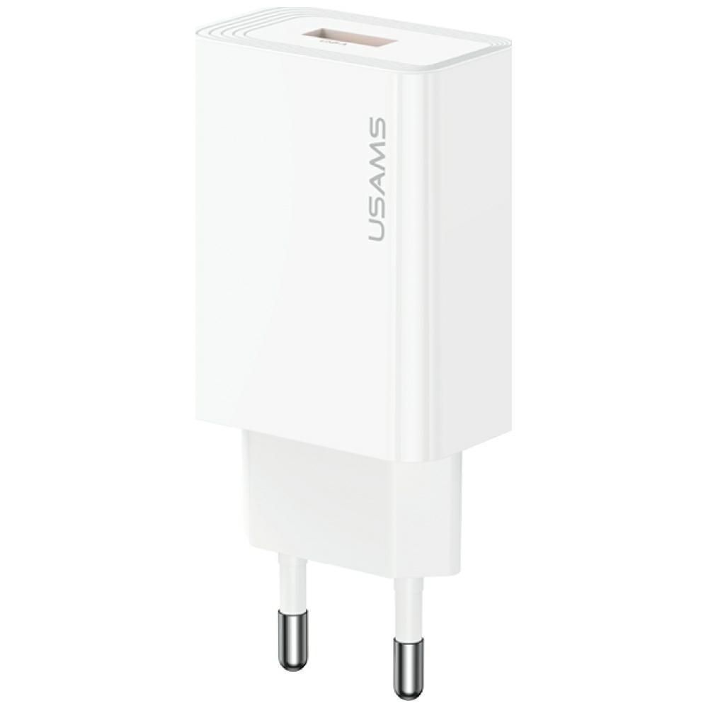 USAMS Ładowarka sieciowa T69 18W USB-A biała