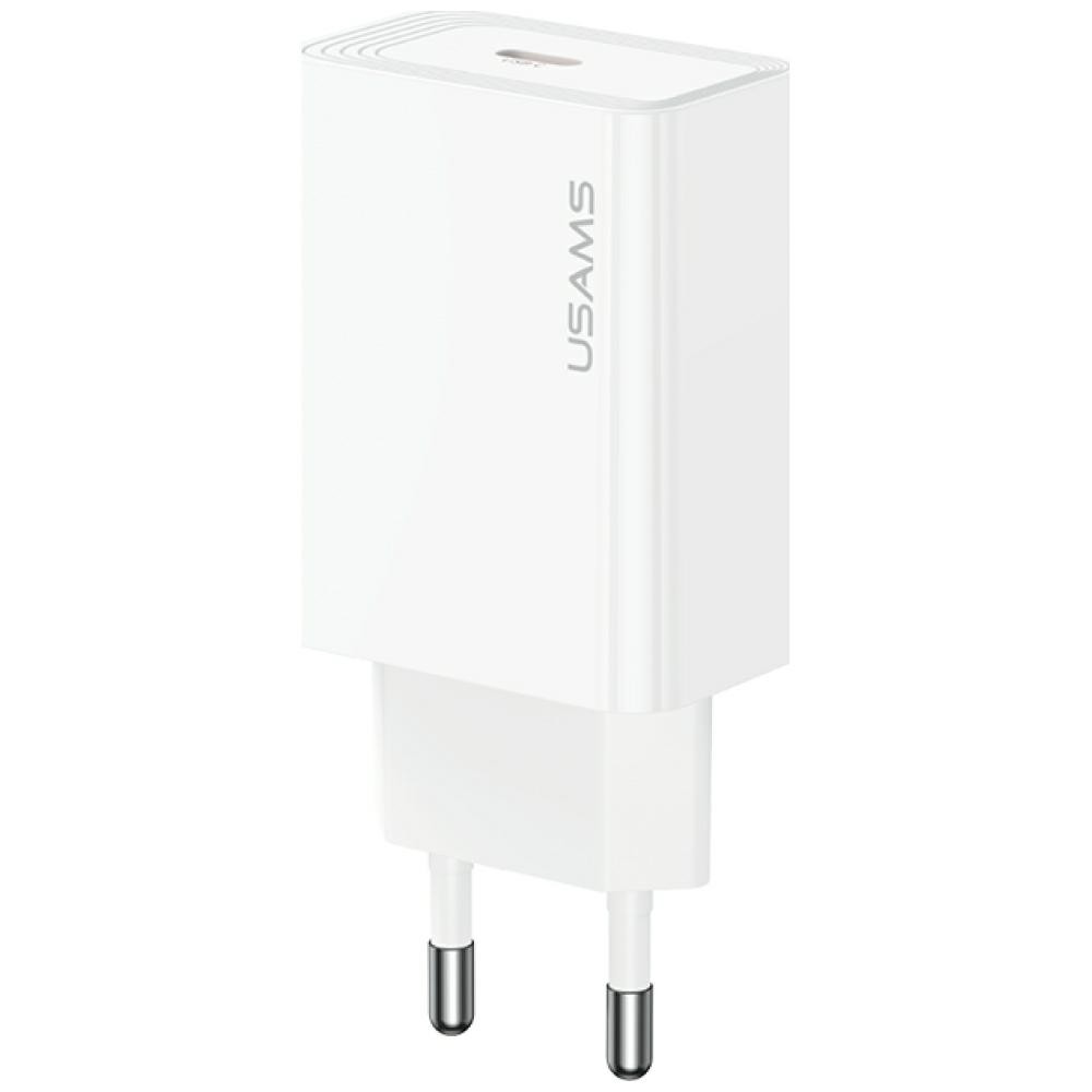 USAMS Ładowarka sieciowa T69 30W USB-C biały