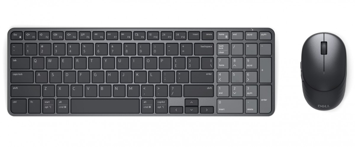 Dell Zestaw kompaktowa klawiatura i mysz Dell Pro 7 z akumulatorem - KM746