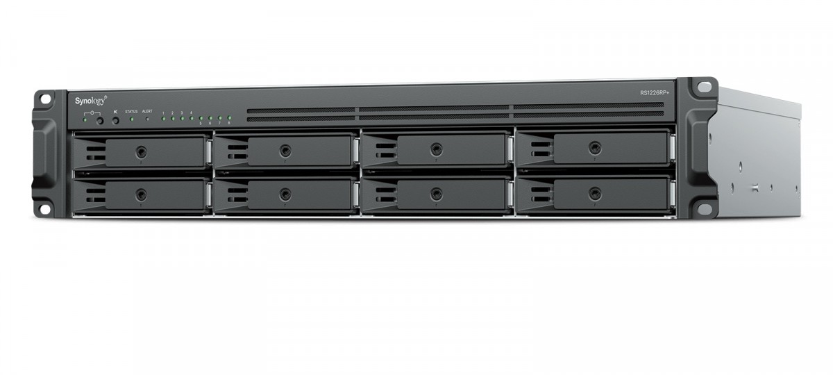 Synology Serwer NAS RS1226RP+ 8x0HDD 2,2Ghz 2x2,5GbE 1x4GB DDR4 3Y