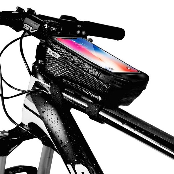 SAKWA ROWEROWA WODOODPORNA UCHWYT ETUI NA TELEFON TORBA NA RAMĘ SASZETKA