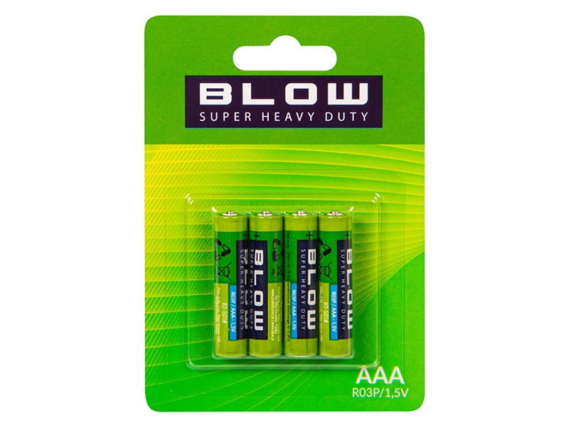 BLOW Bateria AAA R03P Super Heavy Duty blister 4 sztuki