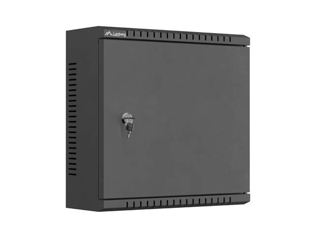 Lanberg Szafa instalacyjna TPR 10 cali z płytą MESH 340x340x140mm czarna (złożona)