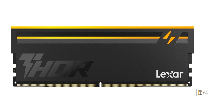 Lexar Pamięć do PC DDR5 THOR2.0 16GB(1*16) /6000 CL36 Black RGB