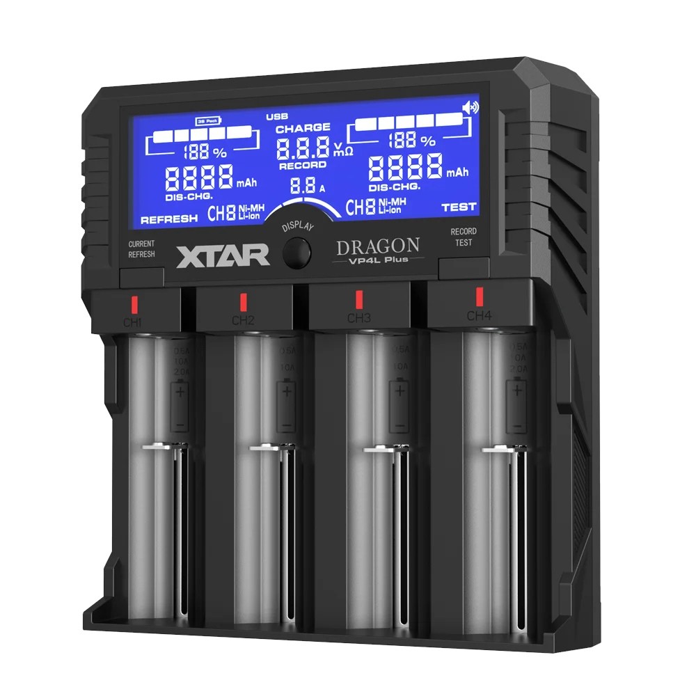 Ładowarka do akumulatorów li-ion Xtar VP4L+ Dragon