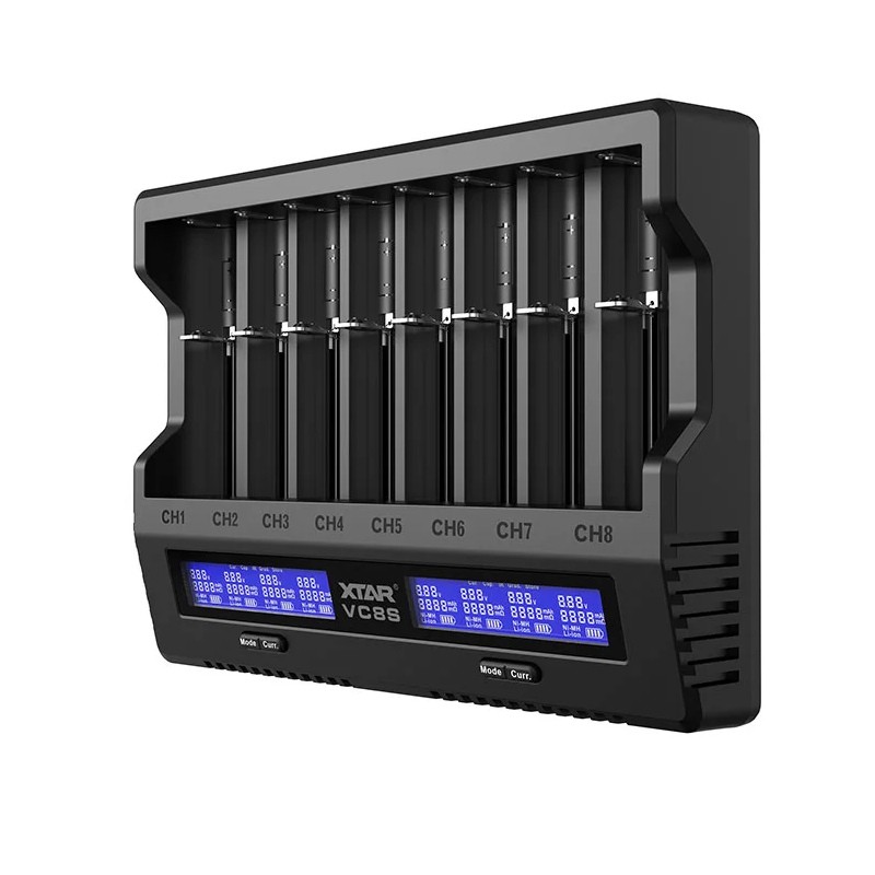 Ładowarka do akumulatorów 3.7V/1.2V Xtar VC8S Usb-c Set
