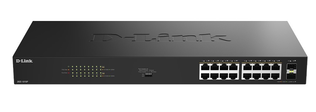 D-Link Przełącznik DGS-1018P/E