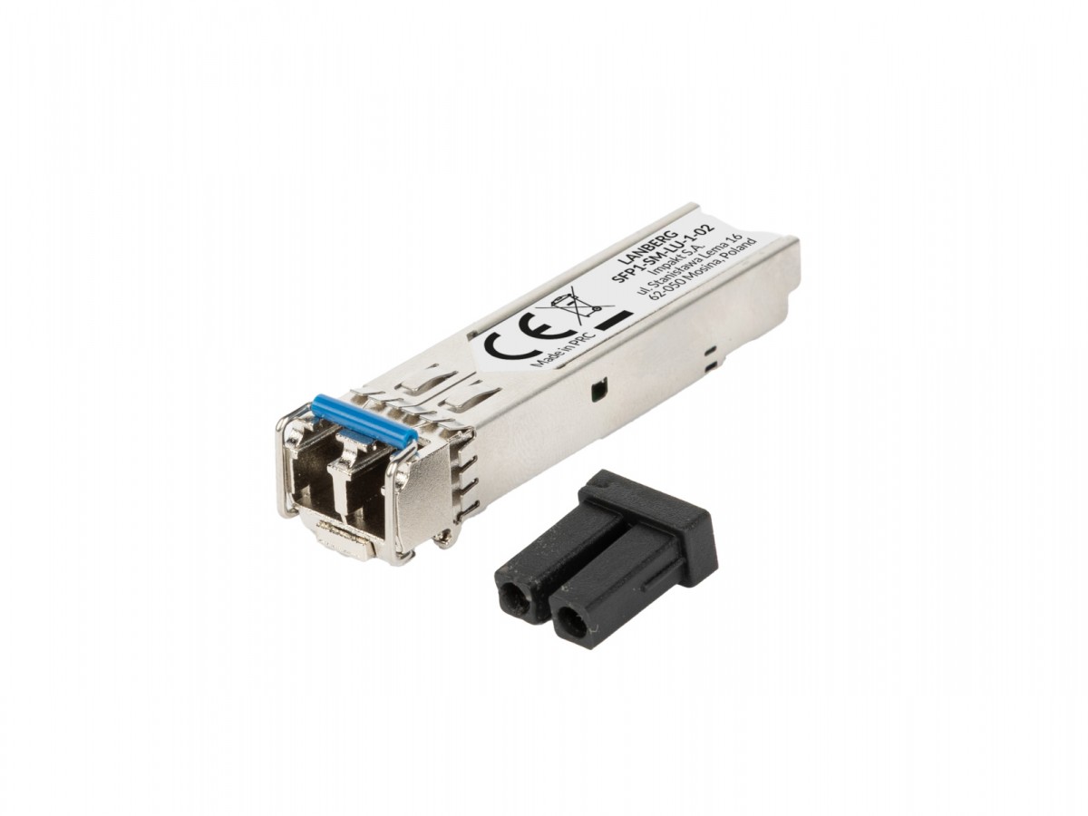 Lanberg Moduł światłowodowy SFP do 2km 1Gb/s 1310nm LC/UPC Gigabit Single Mode