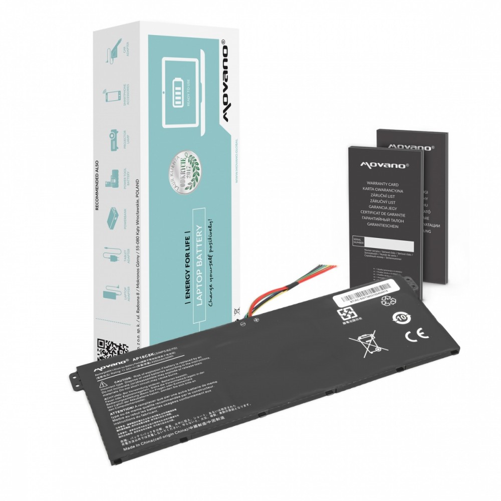 Movano Bateria AP18C4K AP18C8K do Acer Swift 3 5 TravelMate P215-52 - 4350 mAh (50Wh)